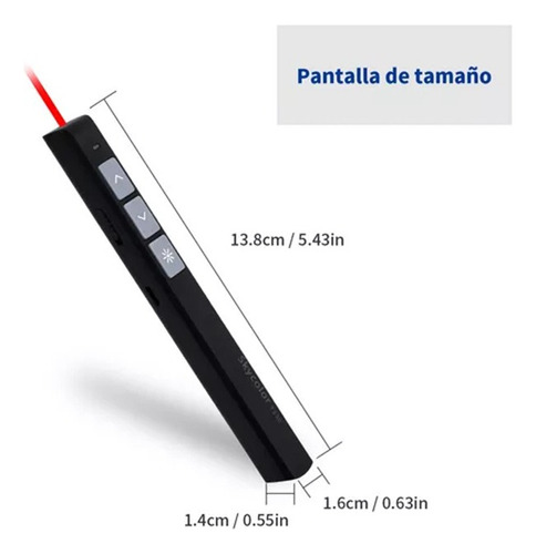 Presentador Powerpoint Puntero Láser Inalámbrico Proyección