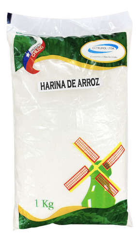 Harina De Arroz Sin Gluten 1kg - Extrumol