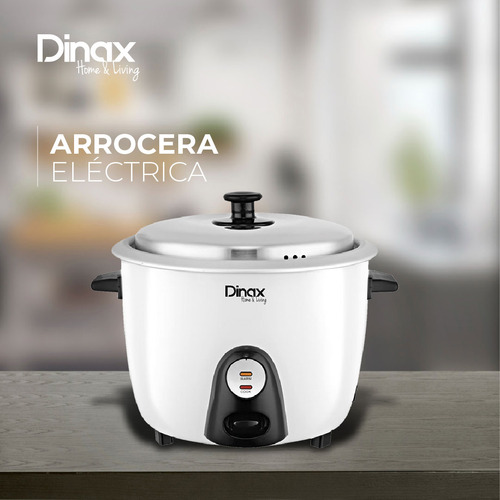 Arrocera Dinax Arrvapwh Eléctrica Blanca 700w 2l Blanco 50 60hz