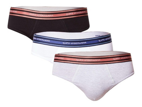 Kit Com 10 Cuecas Am Slip Lupo Underwear - Oferta