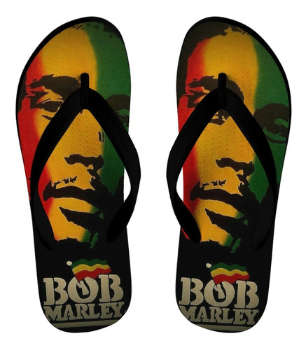 Chinelo Bob Marley Coleção Reggae Modelo 3