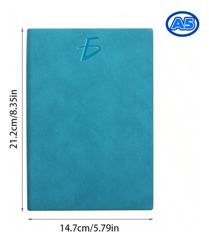 Cuaderno Con Forro De Piel Sintética Tamaño A5 120 Hojas