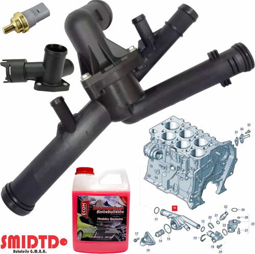 Brida Termostato Completa Vw Passat Cc B6 06-10 V6 3.6l Arma