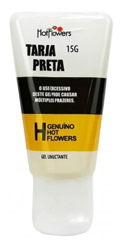 Gel Tarja Preta Lubrificante Excitante Picante Hot Flowers 