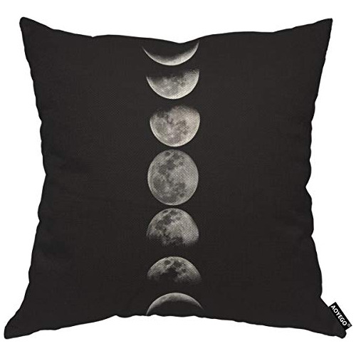 Funda De Cojín De Fases De Luna, Eclipse Lunar Noche O...