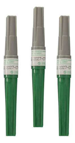 Aguja Toma Multiple Nipro 21gx38mm Verde 100 Vacuette Capacidad En Volumen 0 Cc