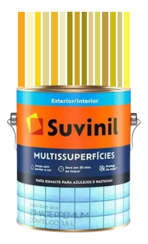 Tinta Epóxi Base Água Amarela Suvinil Multisuperficie 3,2l