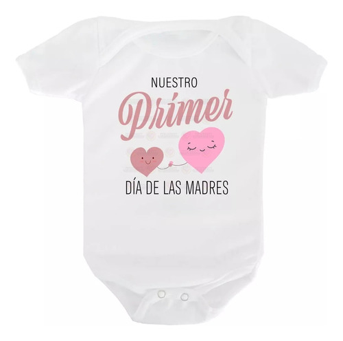 Pañalero Personalizado Bebé Primer Día De Las Madres Corazón