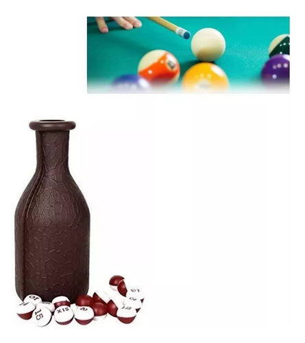 Botella Con Bolitas De Sorteo Artículos De Billar Suite