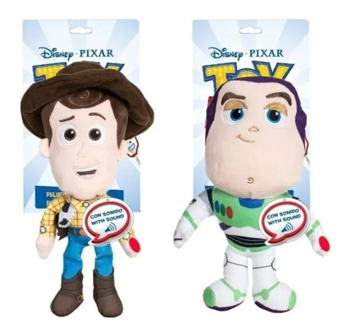 Peluche Toy Story Woody Buzz Sonido 30cm