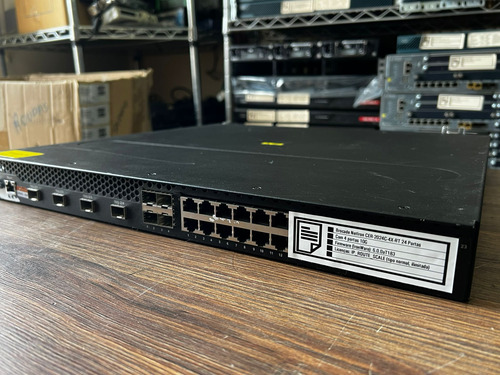 Switch Brocade Netiron Cer-2024c-4x-rt 4x10gb Ler Descrição (Usado)