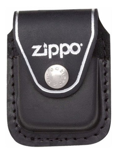 Estuche Para Encendedor Zippo De Cuero Negro Original