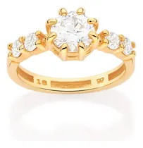 Comprar Anel Solitário Cu002F Zircônia Folheado Ouro Rommanel 513417 Deb
