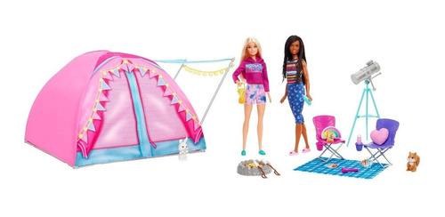 Barbie Muñeca Casa De Campaña Con Muñecas