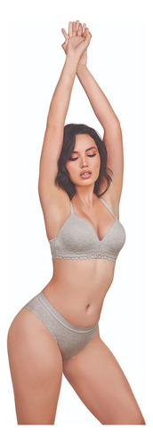 Brassiere Gris Jaspe Sin Varilla 821-23