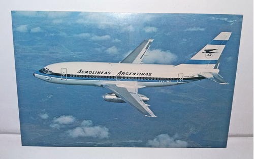 Antigua Foto Postal Aerolineas Argentinas Boeing 737-200