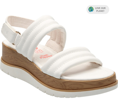 Sandalia Mujer Rebecca Blanco Hush Puppies