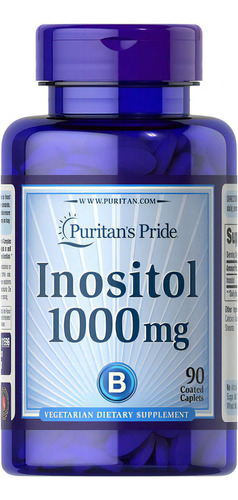 Inositol 1000 mg com 90 comprimidos de saúde hormonal por 3 meses de sabor insípido