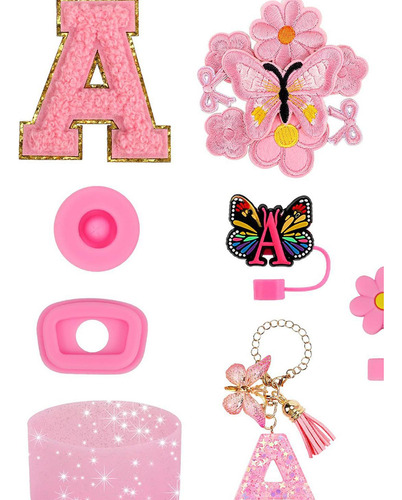 Pegatinas De La Taza De 15 Piezas Accesorios De Del Rosa