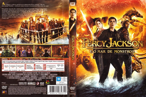 Percy Jackson E O Mar De Monstros Dvd Original