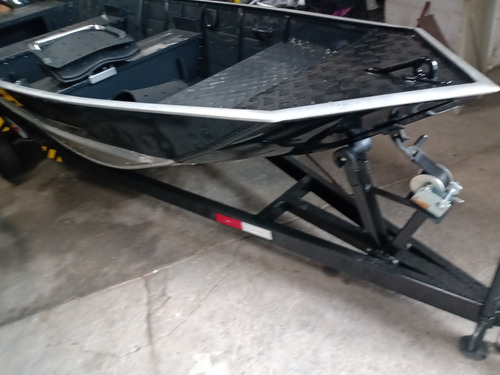 Barco 6m Aluminio Carreta Com Motor Hidea 15