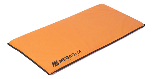 MegaGym tapete pilates e yoga Espuma D80 para treino 90cm x 45cm cor laranja