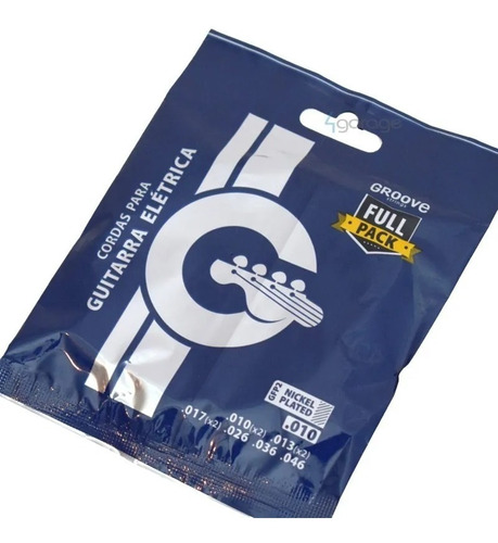 Imagem 2 de 3 de 2 Encordoamento Corda De Guitarra 010 Groove Nickel Plated