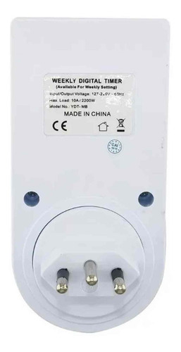 Timer Digital E Temporizador Tomada Bivolt 10a - 9 Programas