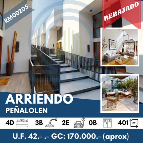 Casa En Arriendo En Peñalolén