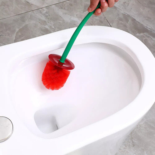 Juego De Escobillas De Baño En Forma De Cereza Con Soporte A