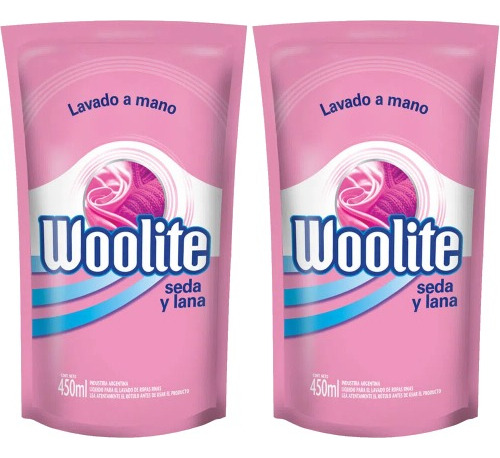 Detergente Woolite Lavado Mano Seda Y Lana 120ml Pack X2
