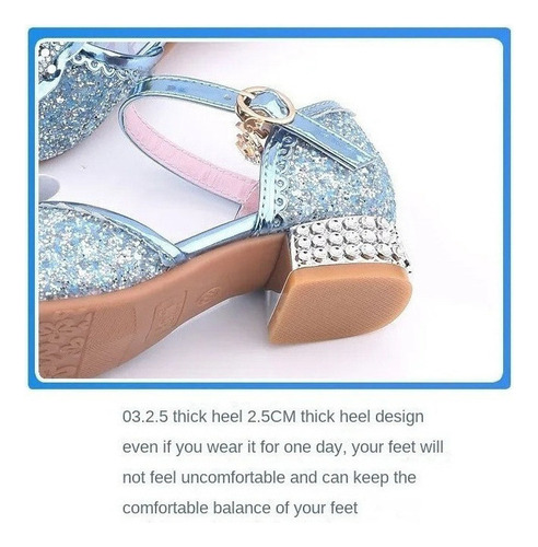 Zapatos Sandalia Niñas Princesa Comoda Cosplay Frozen