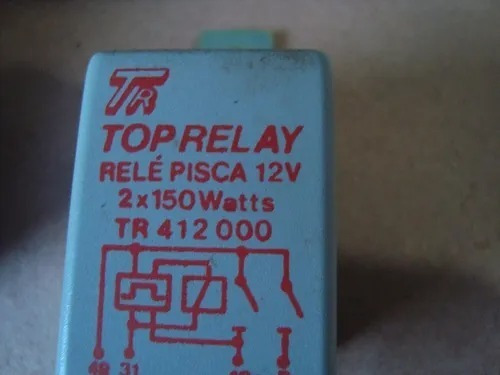 Relé Top Relay 12v 2x150wtatts Tr412000 S/ Identificação
