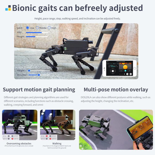 Yahboom Raspberry Pi 5 4gb Ai Smart Robot Dog Python
