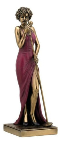 Figura De Escultura De Estatua De Cantante Femenina - Colecc