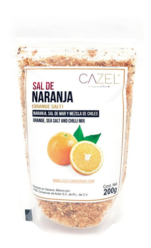 Sal De Naranja 200g Tradicional Mixología Oaxaca 