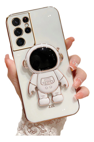 Funda Astronauta + Mica 9d Para Galaxy S22 Ultra