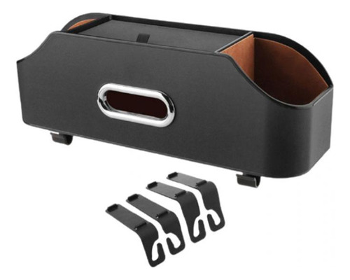 Auto Seat Back Organizer Tissue Box Cup Holder Negro