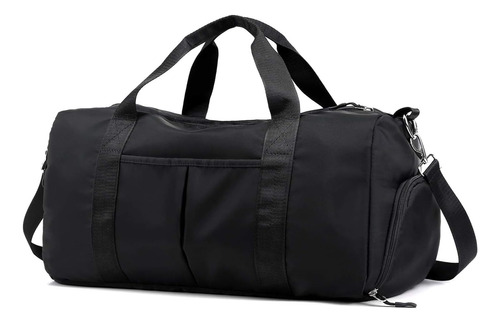 Bolso Deportivo Viaje Bolsillo Húmedo-seco- Zapatillas Negro