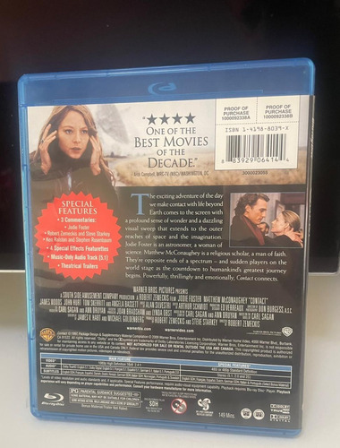 Contato- Jodie Foster - Bluray Raro! (Usado)