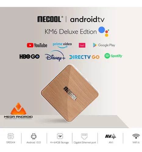 Imagen 1 de 6 de Tv Box Mecool Km6 Deluxe 4gb/64gb Certificado Gama Alta 2022