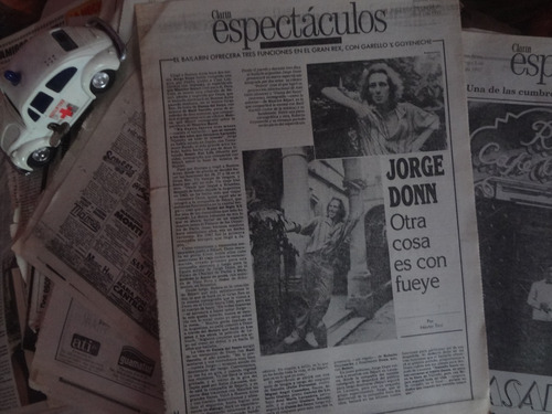 Clarin Espectaculos 1992 Jorge Donn Garello Goyeneche Teatro