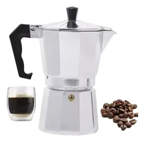 Comprar Cafetera Italiana Moka Express 3 Tazas Cafe Aluminio Febo