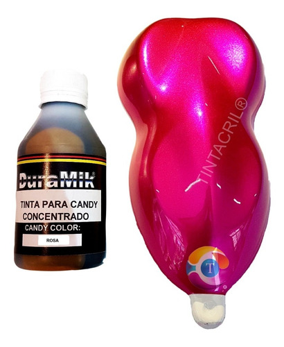 Imagen 1 de 9 de Tinta Candy Concentrada Color Rosa X 150 Ml.