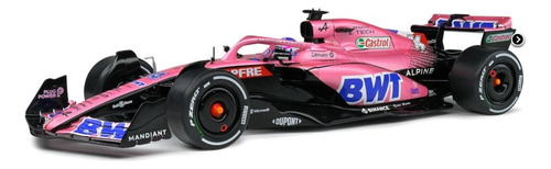 F1 Alpine A522 #14 Fernando Alonso Bahrain 2022 Escala 1/18 Rosa