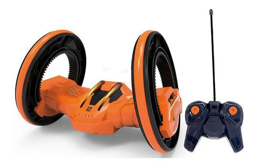 Carro Allien Multifunção R/c Com Luz Art Brink Cor Laranja