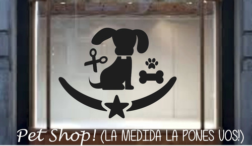 Vinilos Para Petshop O Veterinaria! Vidriera. 100x60