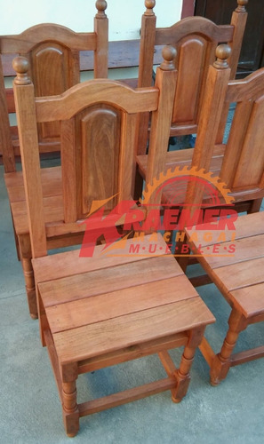 Imagen 5 de 6 de Silla Algarrobo X 4 Unidades
