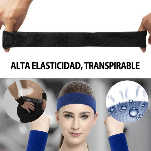 Bandas Elasticas Para Cabello Y Muñequeras Crossfit Tela Gym
