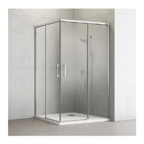 Shower Door Rectangular 80x120x180 Vidrio Templado Derecho 